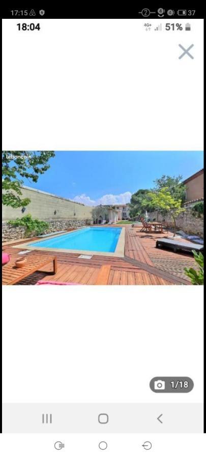 Villa 3 Logements Entiers Avec Piscine Et Jaccuzi Et Parking Marselha Exterior foto